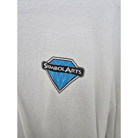 Symbolarts Port & Company Long-Sleeve T-Shirt Customer Appreciation 2017 White X - Picture 4 of 4